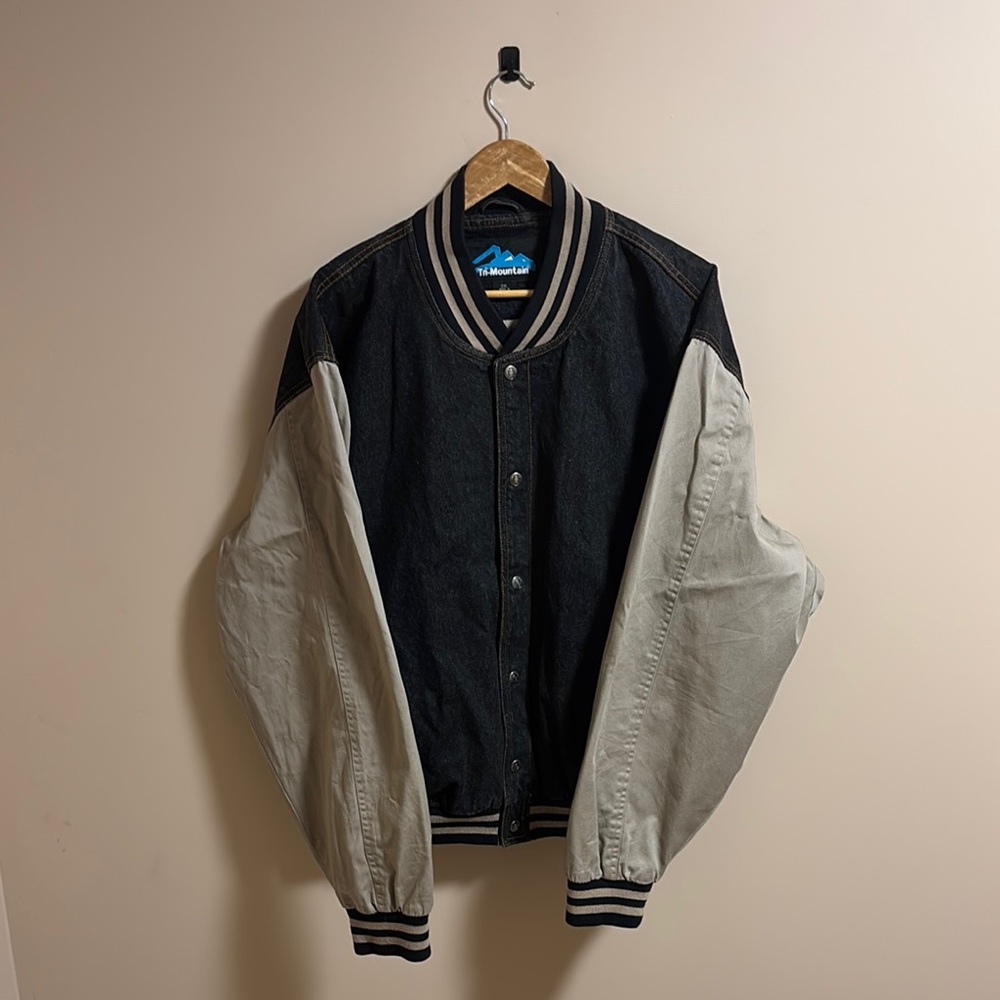 Vintage tri-mountain Varsity Jacket